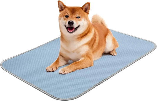Self Cooling Dog Mat Ice Silk Pad Washable Crate Car