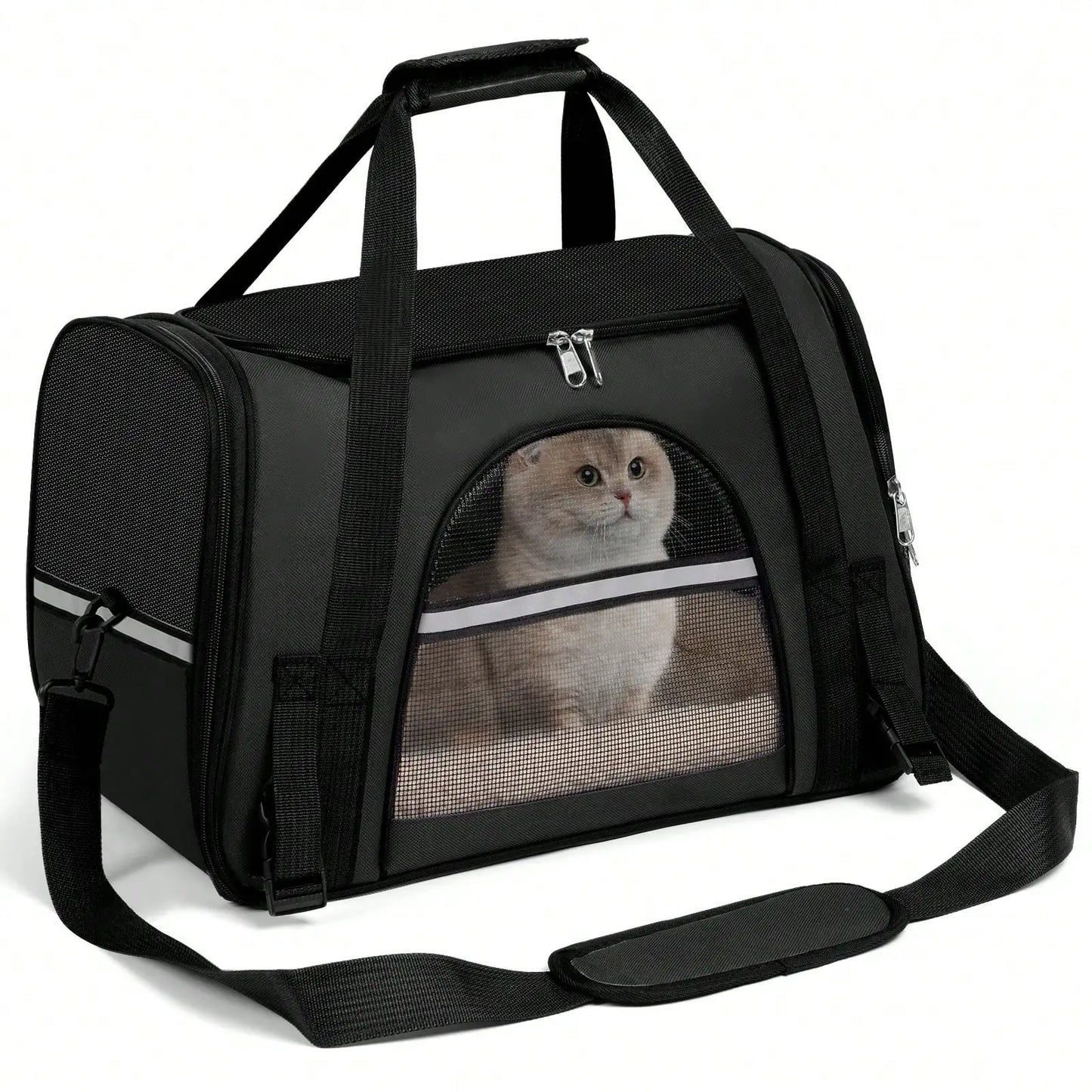 Breathable Pet Carrier Bag Airline Approved Foldable Travel Carrier