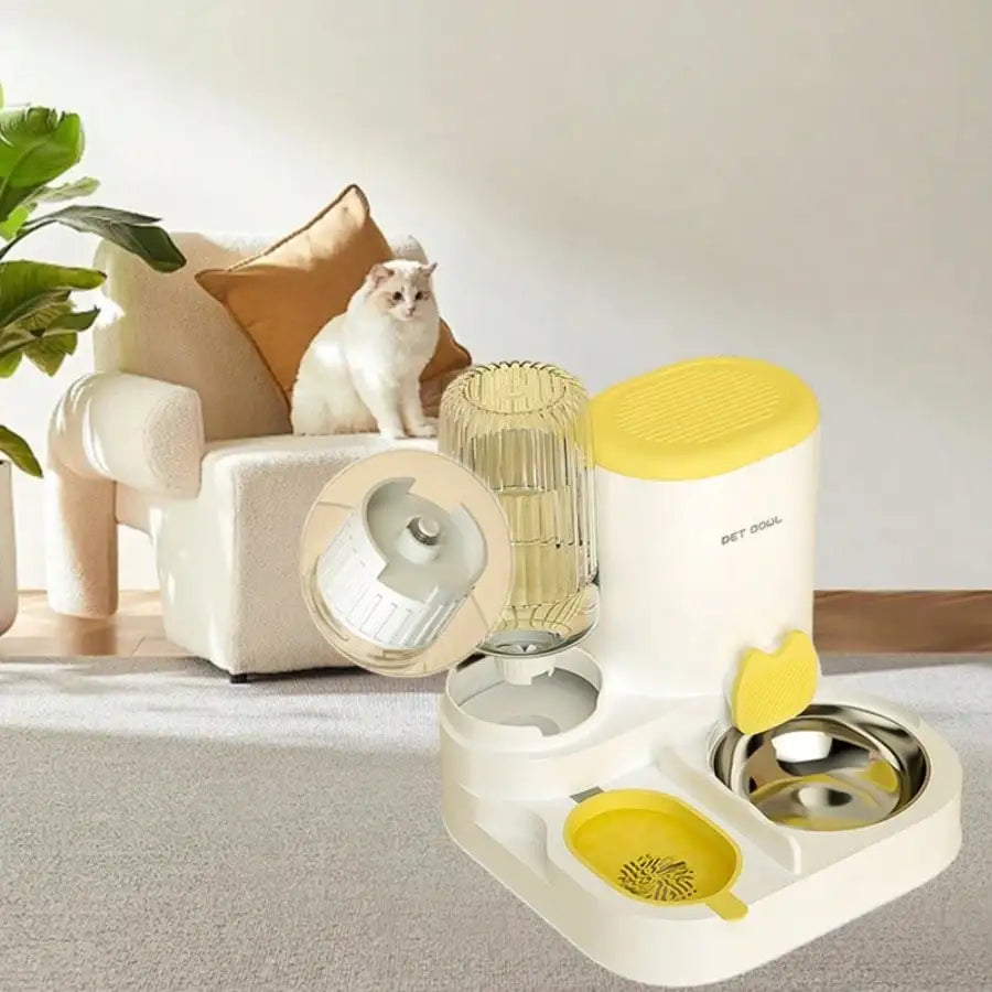 2 In 1 Automatic Pet Feeder And Water Dispenser Detachable
