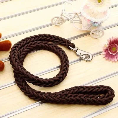 Heavy Duty Nylon Braided Dog Leash For Walking Outdoors