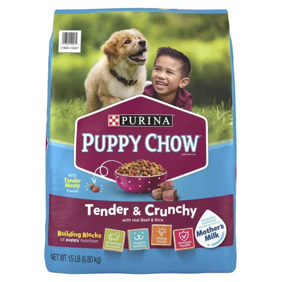 Purina Puppy Chow High Protein Dry Dog Food Beef Formula