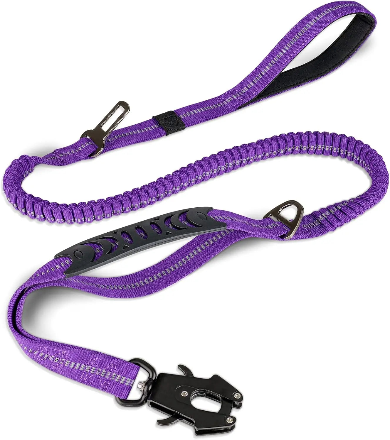 Reflective Shock Absorbing Leash for Large Dogs No Pull Tactical
