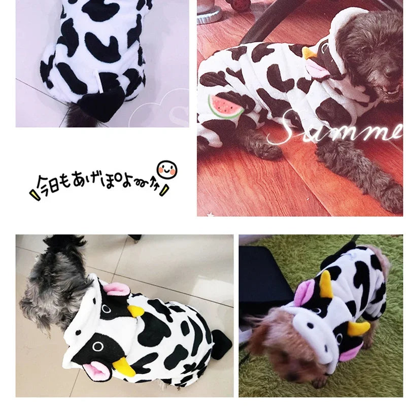 Pet Dog Clothes Soft Warm Fleece Jumpsuits for Small Dogs
