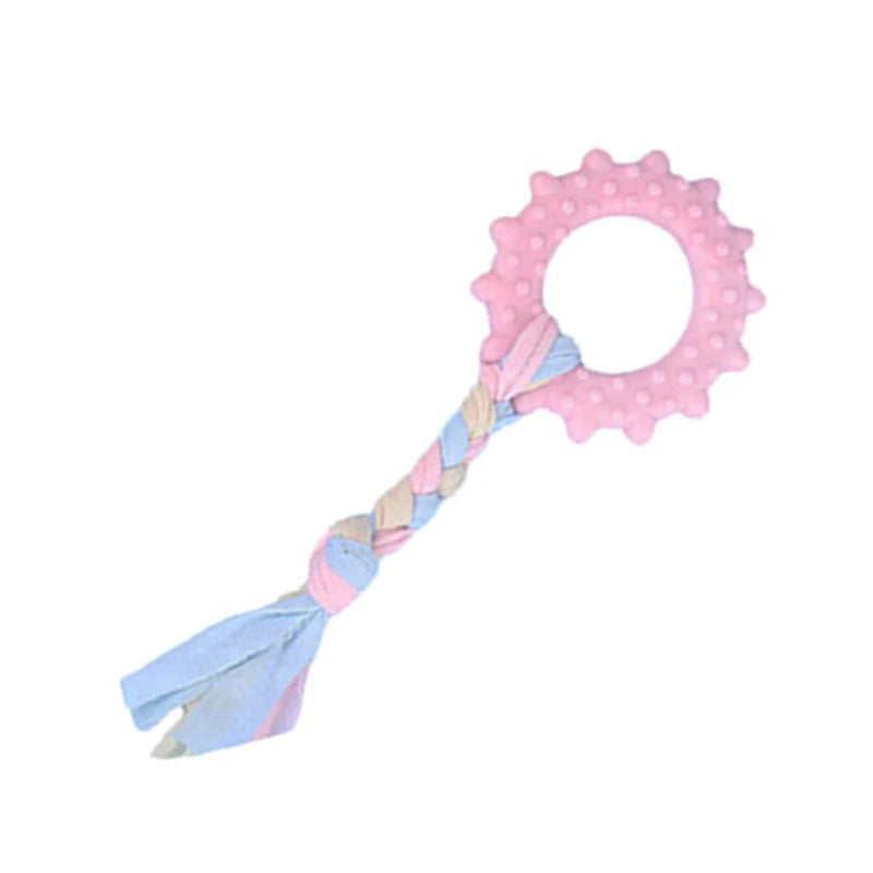 Soft Dog Chew Toys Rubber Bone For Training Molars