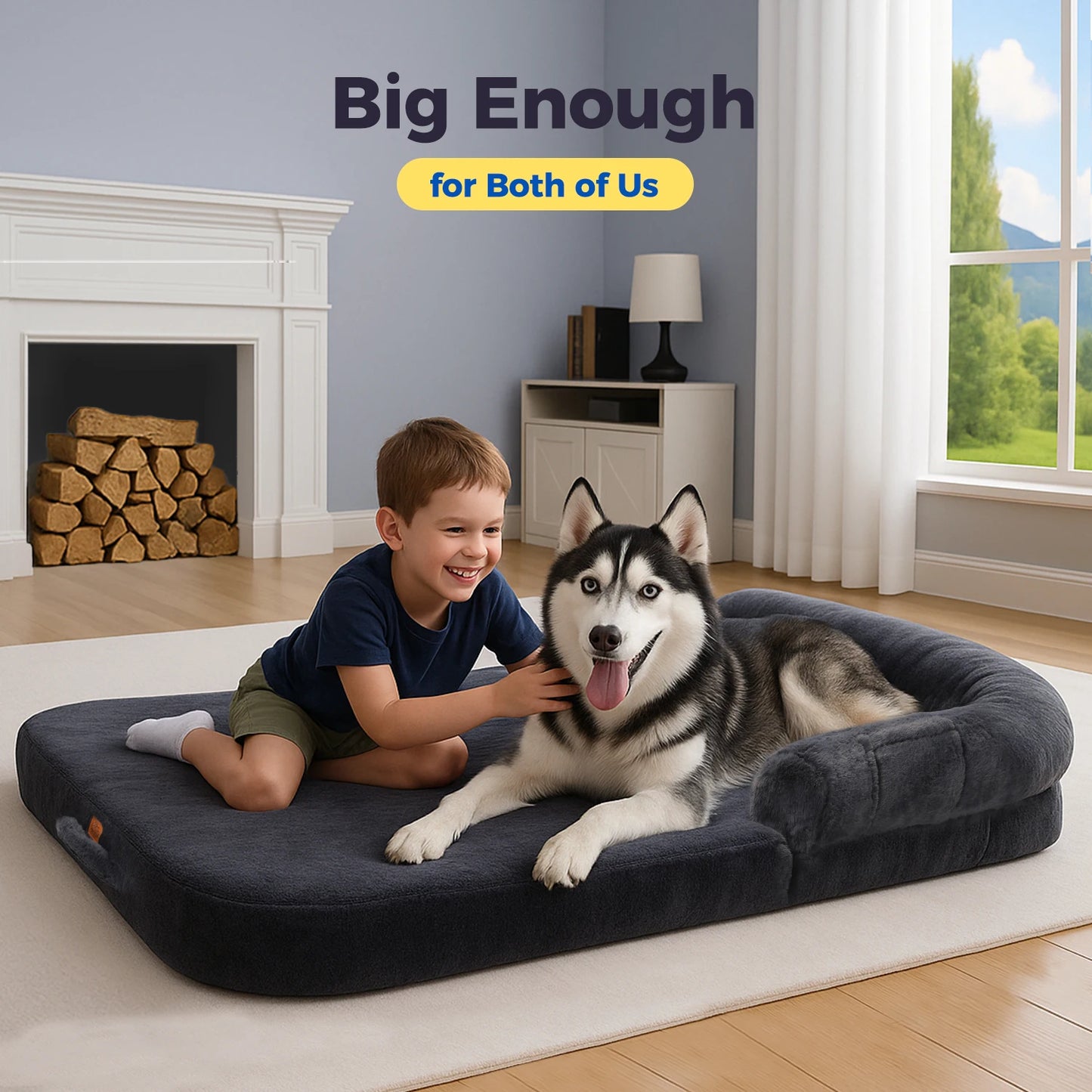 PAWZ Road Foldable Dog Bed For Adults And Large Dogs