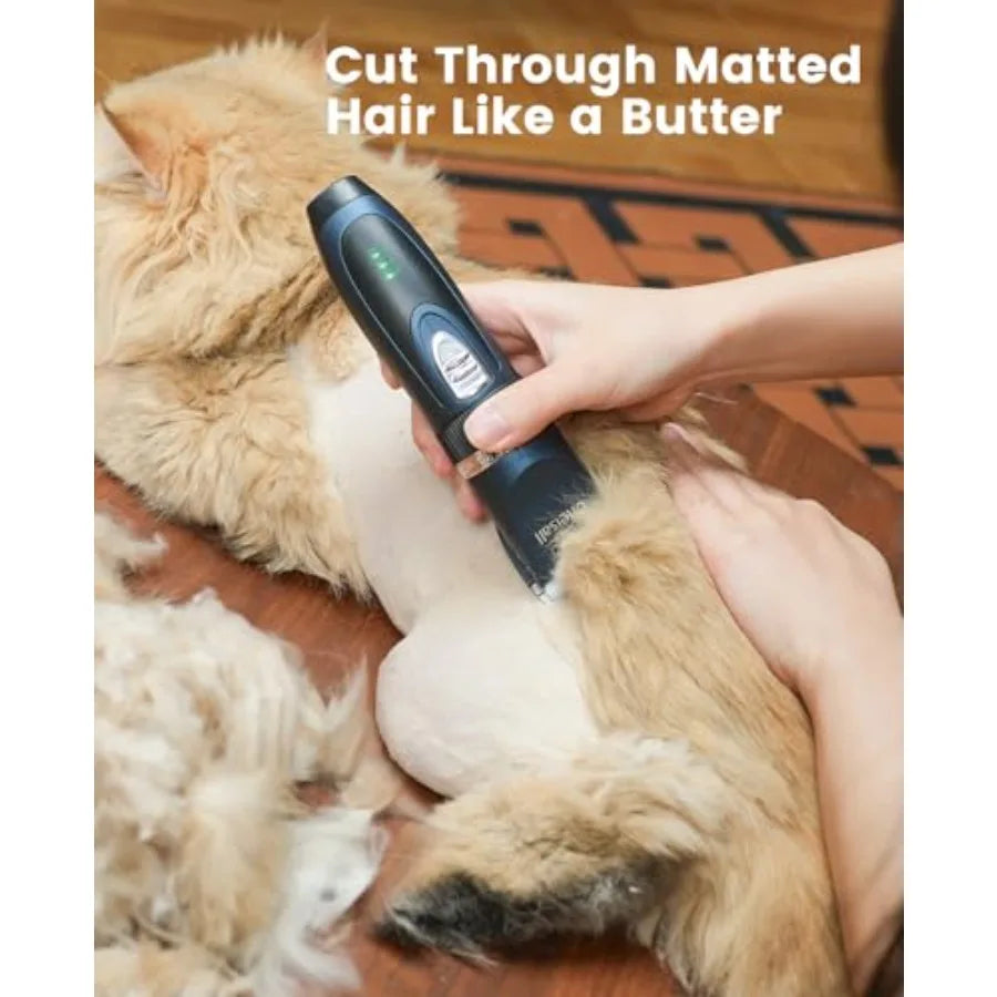 3 in 1 Cordless Cat Grooming Kit Stainless Steel Blades