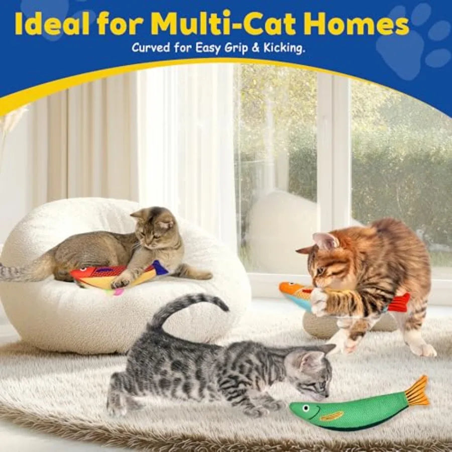 Catnip Cat Toys for Cats Soft Durable Rattle Chew Toy