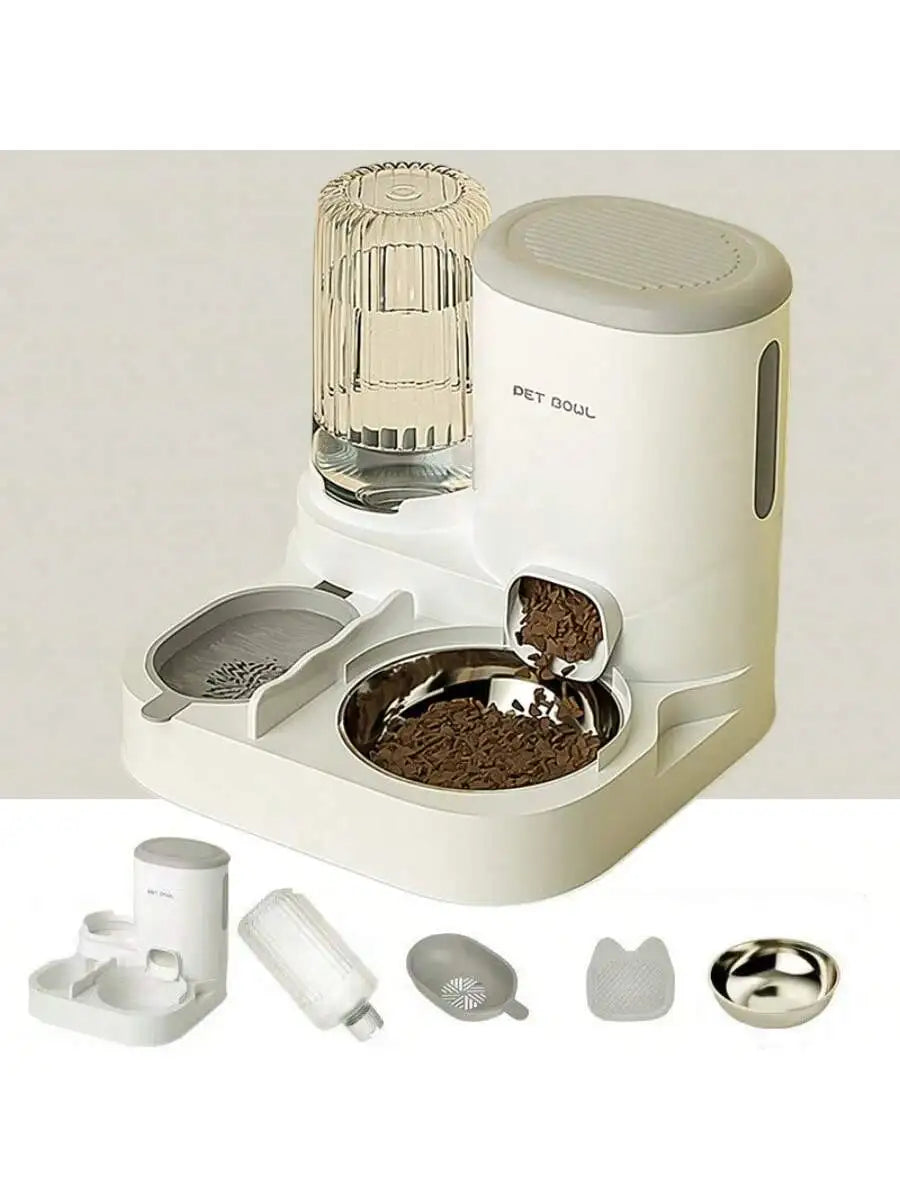 2 In 1 Automatic Pet Feeder And Water Dispenser Detachable