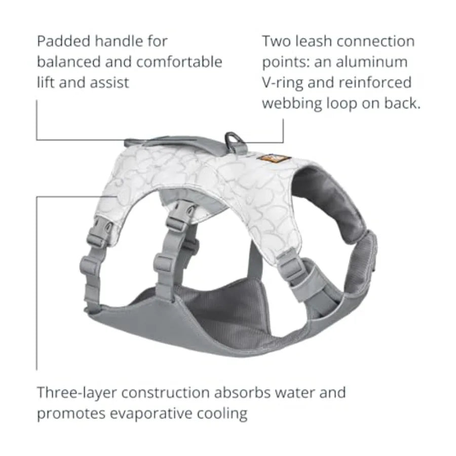 Swamp Cooler Dog Harness Lightweight Evaporative Cooling For Hot Weather