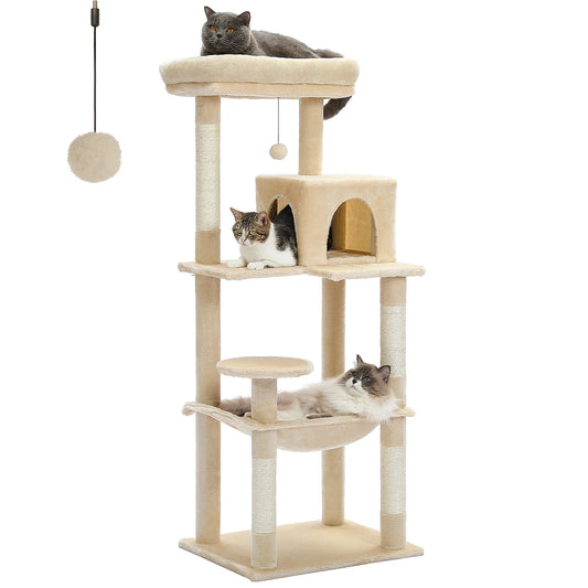 PAWZ Road Indoor Five Level Cat Tree Tower Hammock