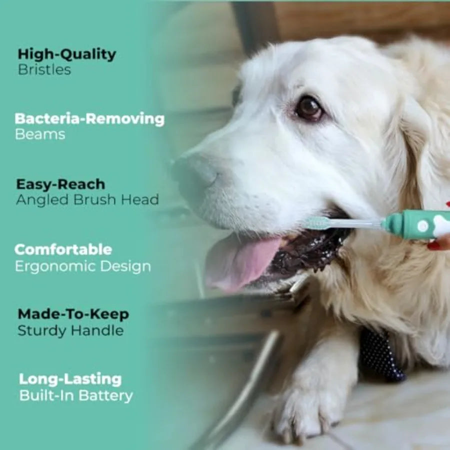Electric Dog Toothbrush For Small Dogs Vet Developed Electrolytic Technology