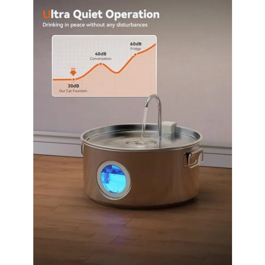 Large Breed Dog Water Fountain Dispenser Quiet And Easy To Clean