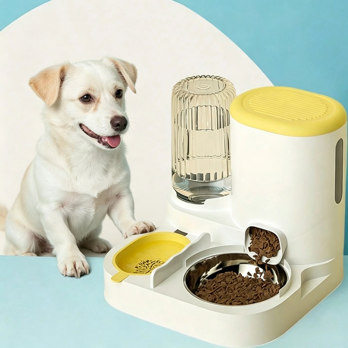 2 In 1 Automatic Pet Feeder And Water Dispenser Detachable