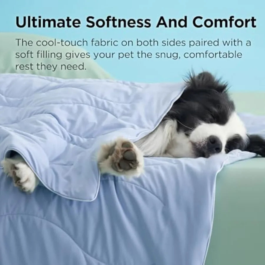QMAX Self Cooling Dog Mat for Beds Breathable Summer Comfort