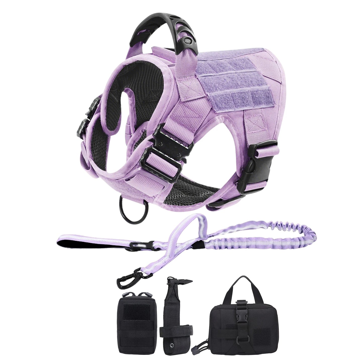 Military Camouflage Dog Harness Tactical Adjustable Vest for Training