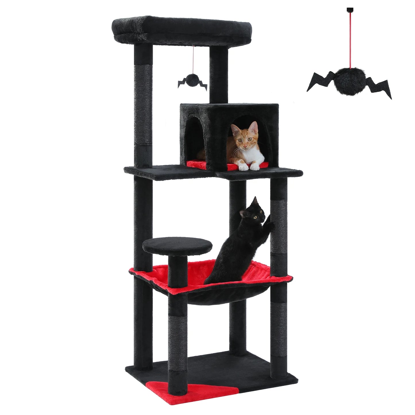 PAWZ Road Indoor Five Level Cat Tree Tower Hammock