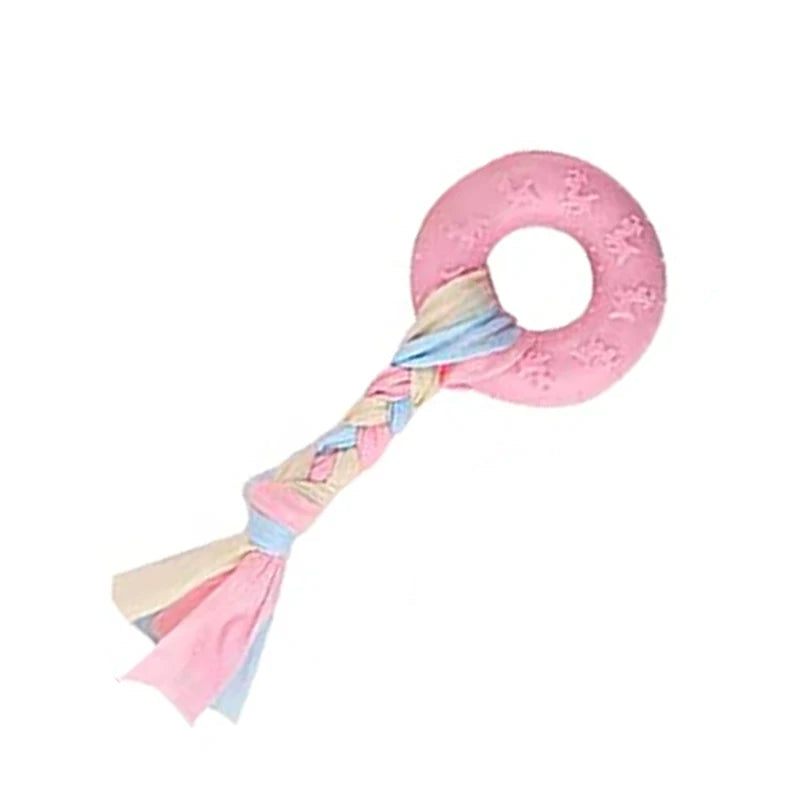 Soft Dog Chew Toys Rubber Bone For Training Molars