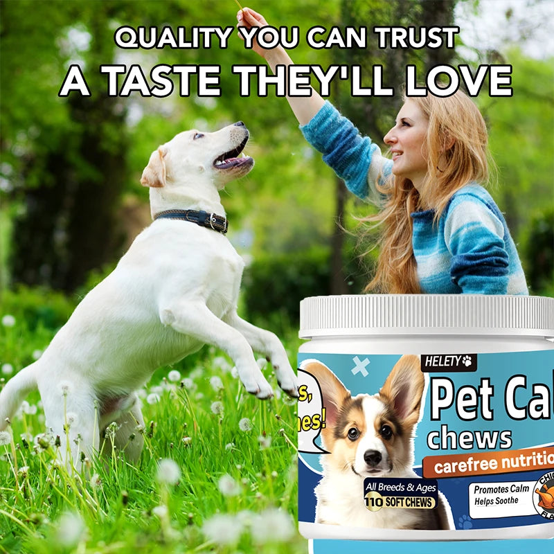 Calming Melatonin Chews for Dogs Stress Relief and Relaxation
