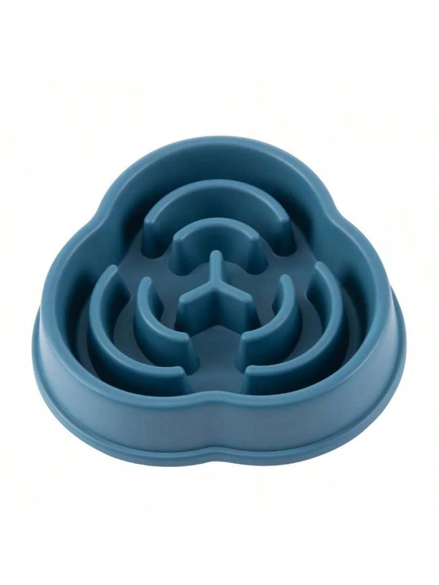 Plastic Slow Feeder Dog Bowl Cloud Shape 500ml Anti Vomiting