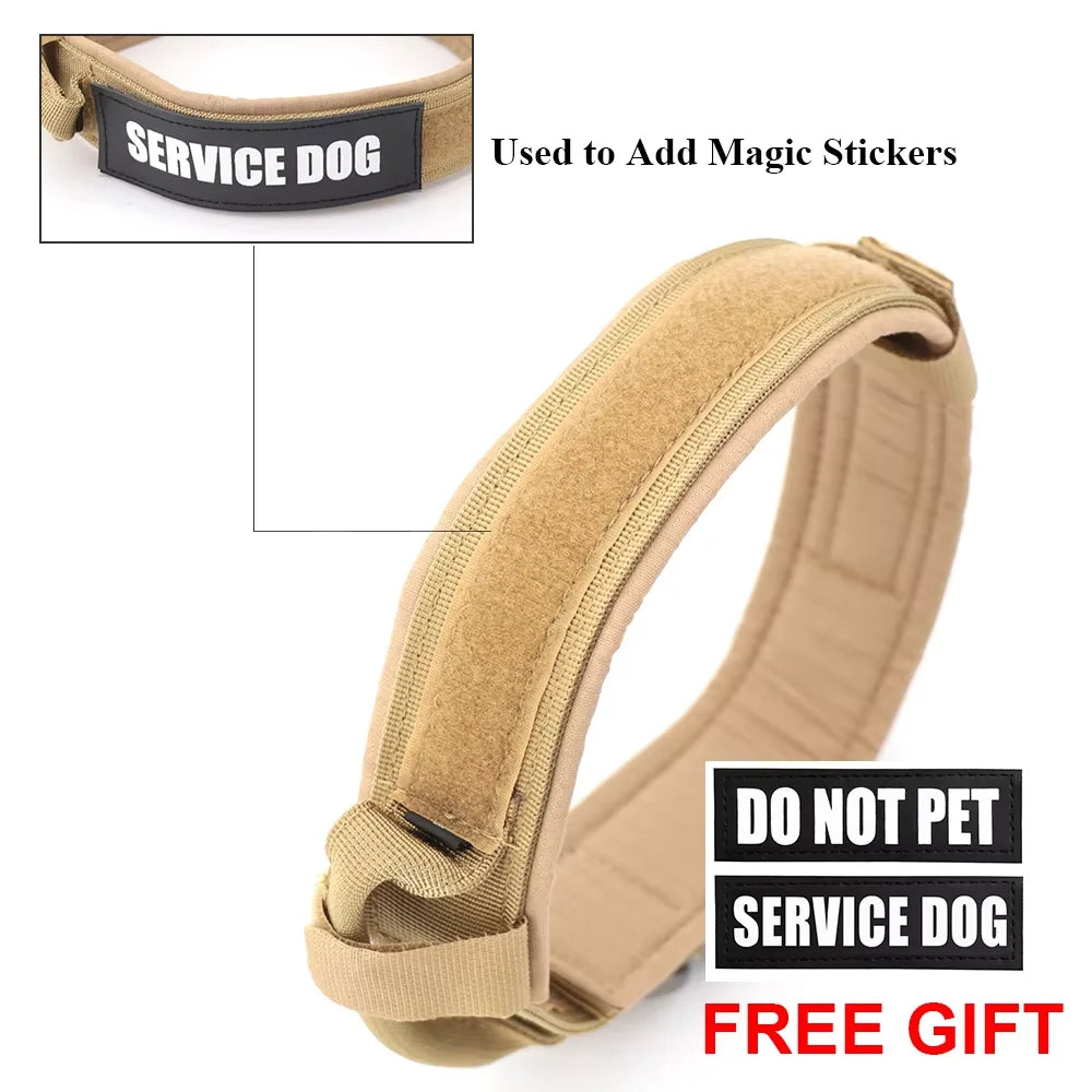 Dog Training Collar Adjustable Tactical Leash Set With Control Handle