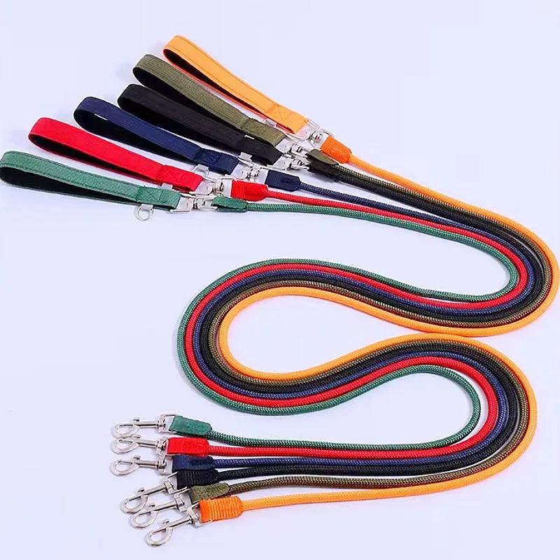 Premium Nylon Dog Leash With Padded Handle For Safer Walking