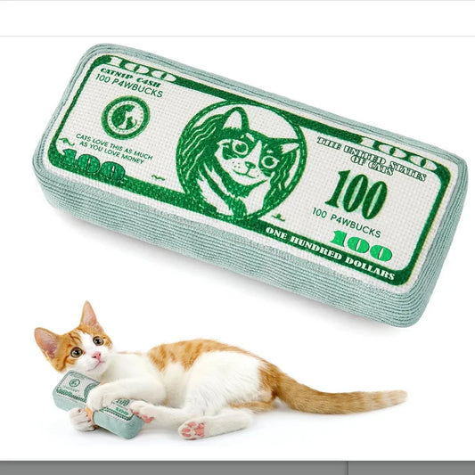 Catnip Suede Chew Toy for Interactive Indoor Cat Play