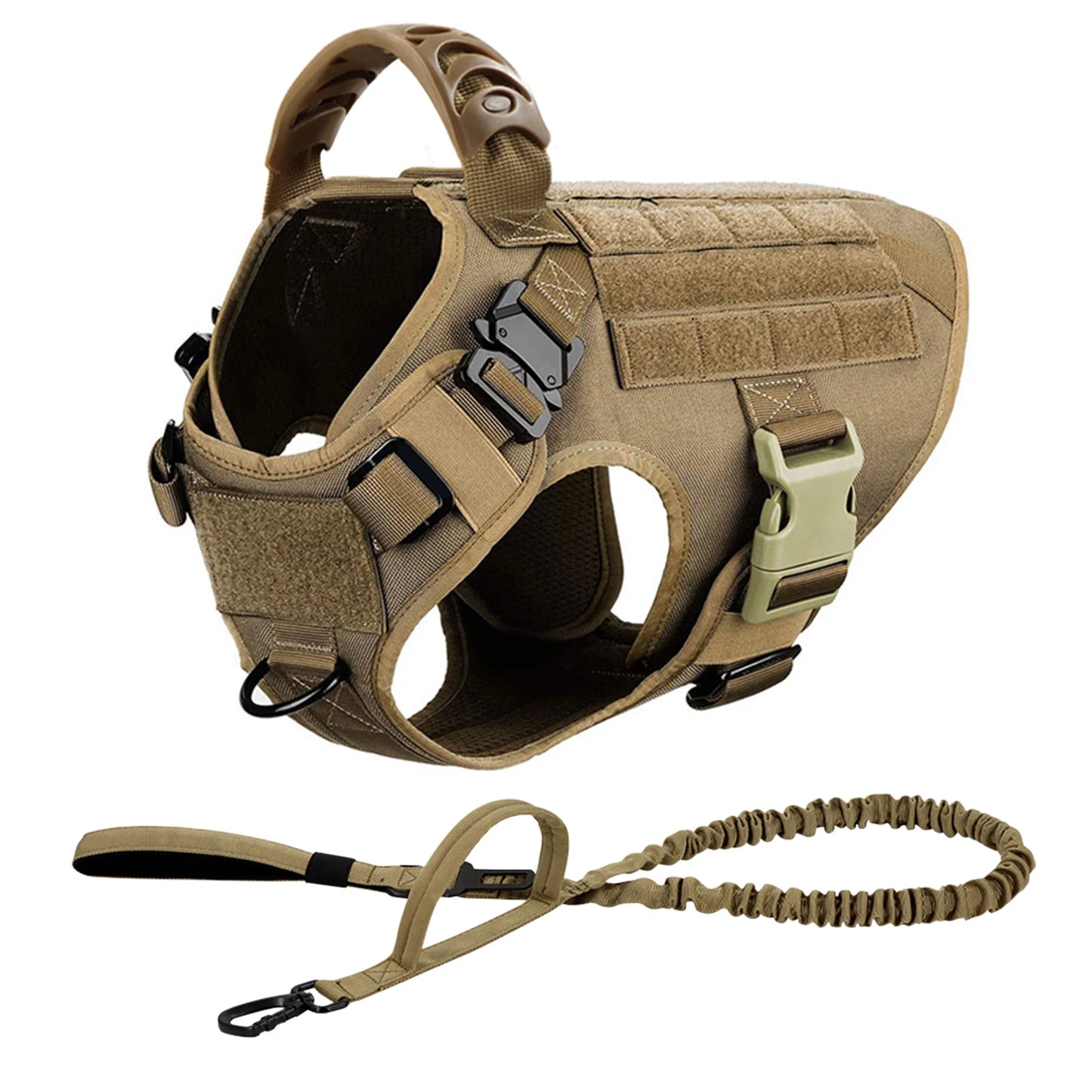 Tactical Dog Harness Leash Set For Large Dogs Malinois Training