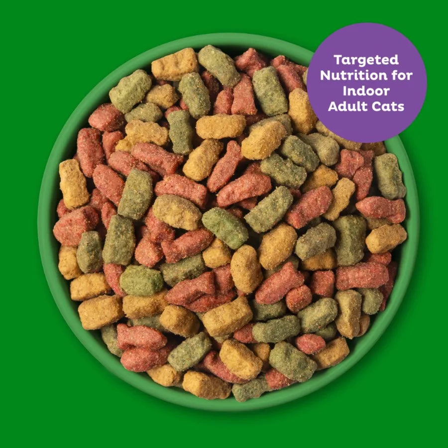 Indoor Essentials Dry Cat Food for Adult Cats Chicken and Salmon Flavors