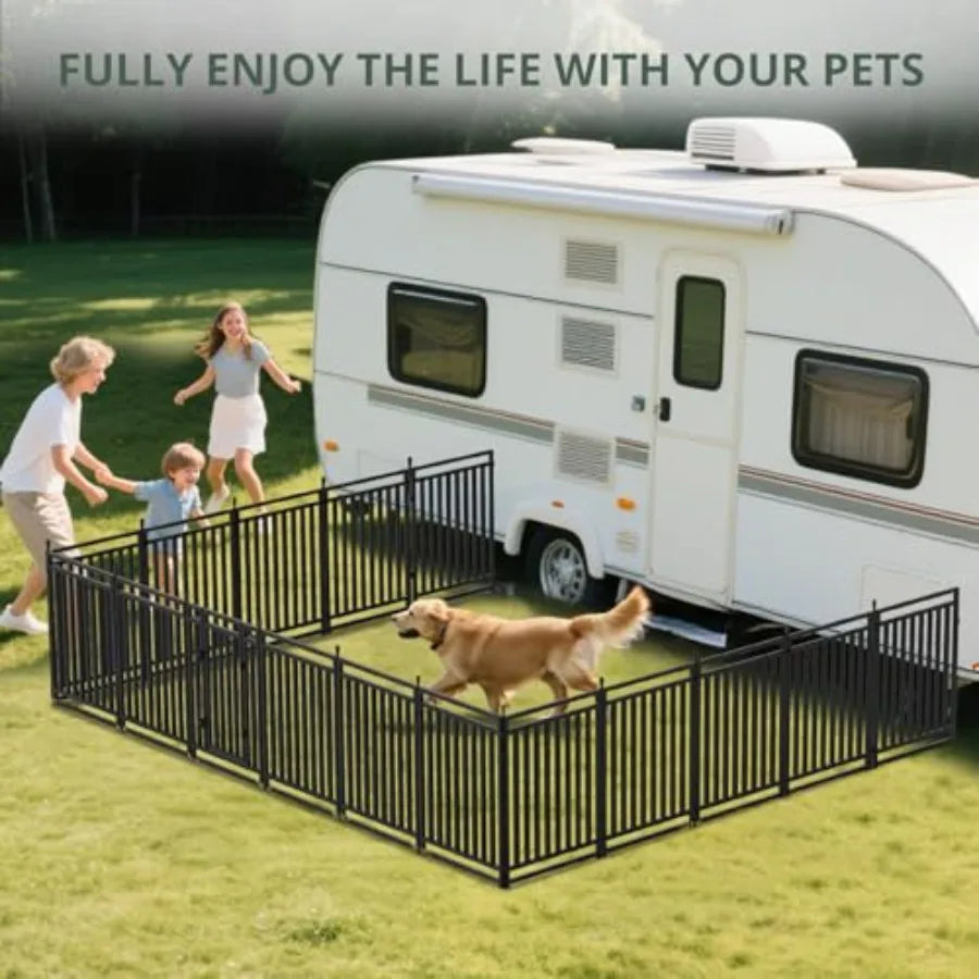 Dog Fence Outdoor Playpen For Yard And RV Camping Kennel