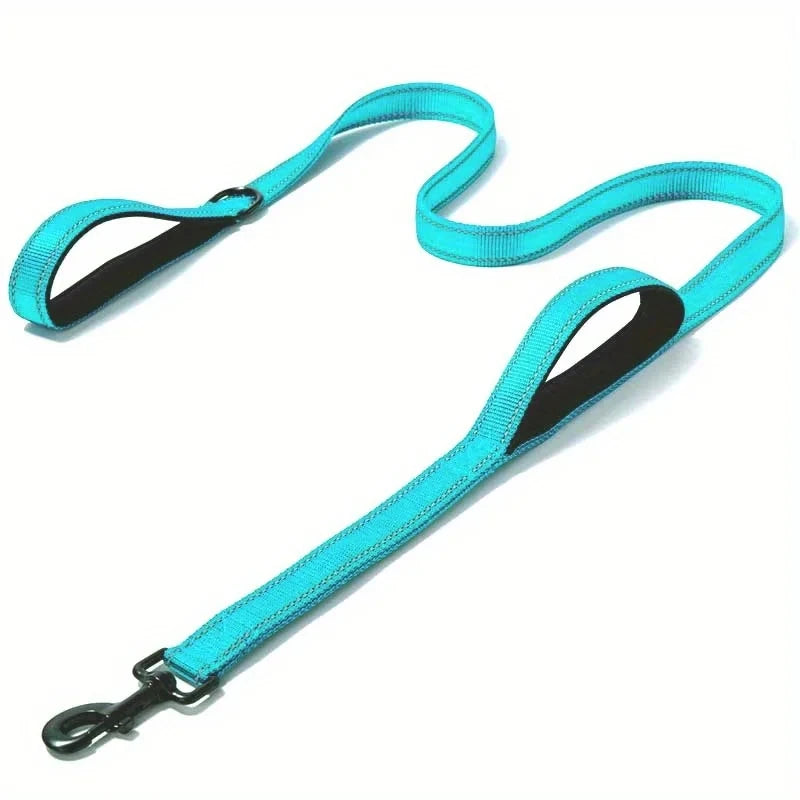 Dog Leash Dual Handle Heavy Duty Outdoor Training Lead